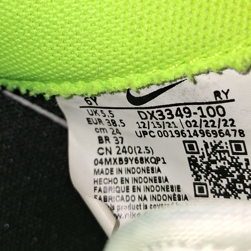 Nike Air Force 1 '07 LV8 Low GS Graffiti White Black Blue Green Shoes Sneakers - Picture 6 of 7